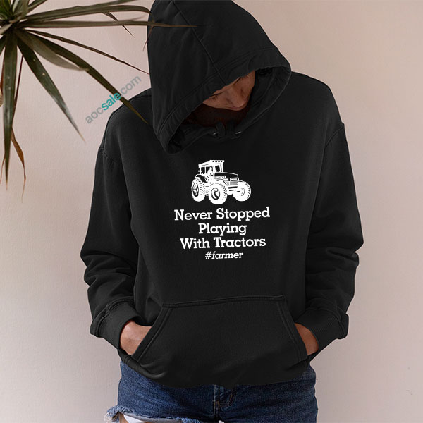 Playing With Tractors Hoodie