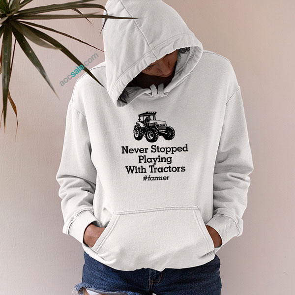 Playing With Tractors Hoodie