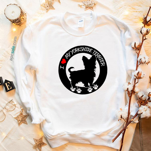 yoekshire terrier dog Sweatshirt