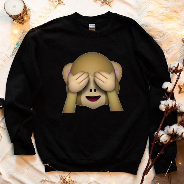 Monkeys Emoji Funny Sweatshirt
