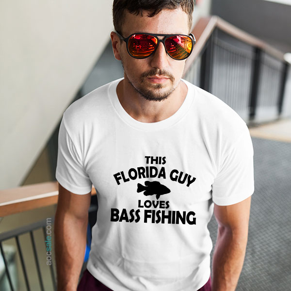 Florida Guy Love Bass Fishing T shirt