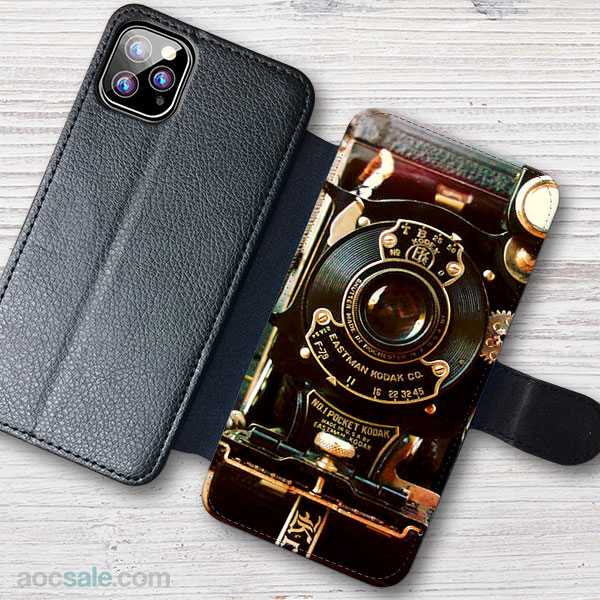 Steampunk camera Wallet iPhone Case
