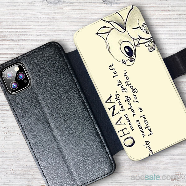 Sticth Quotes Wallet iPhone Case