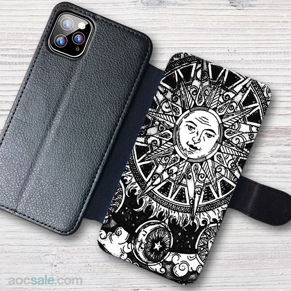 Sun And Moon Wallet iPhone Case