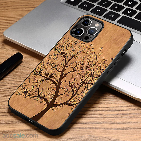 Wood Floral iPhone Case