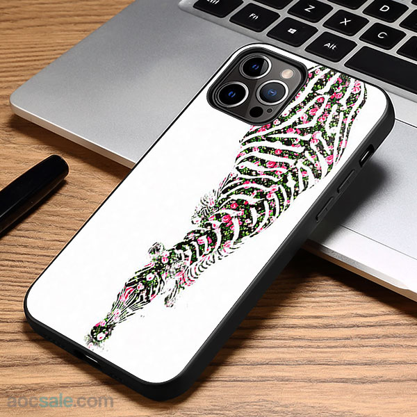 Zebra Floral iPhone Case